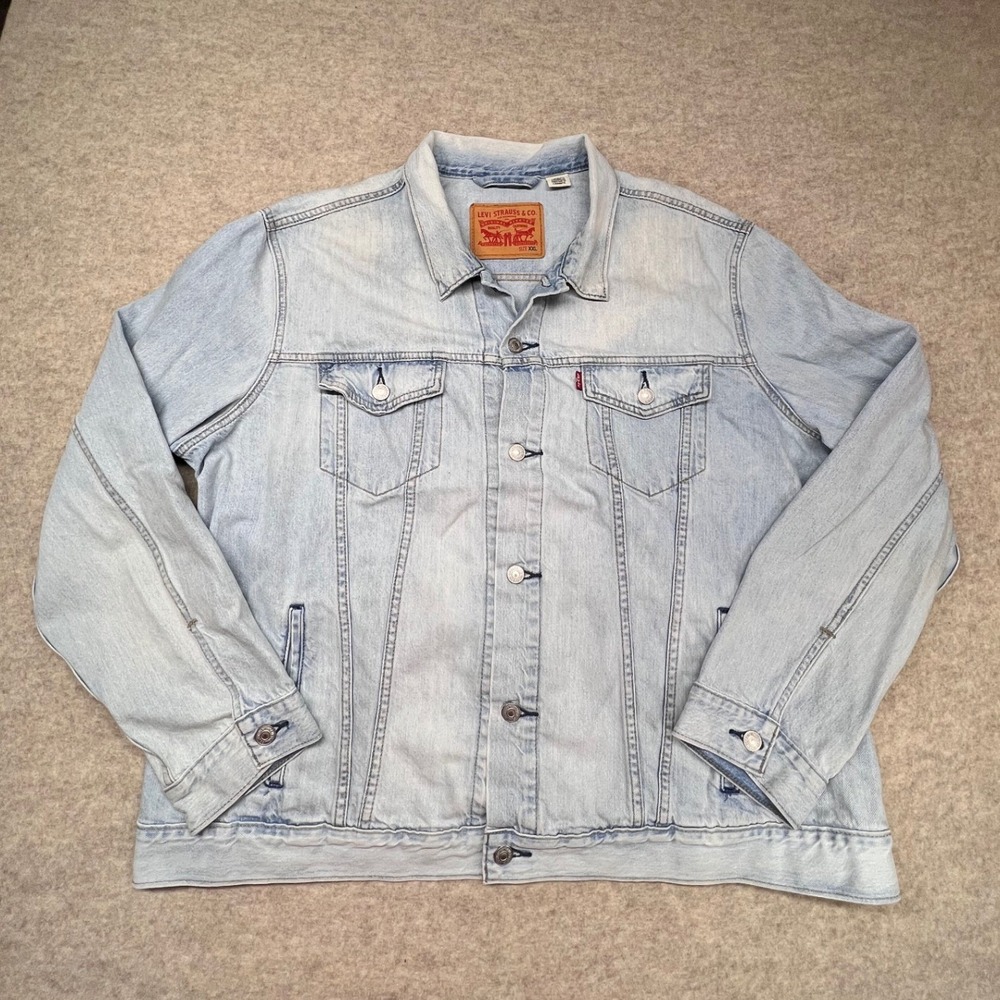 Levi's Trucker Jacket Mens XXL Light Blue Denim 72334-0563